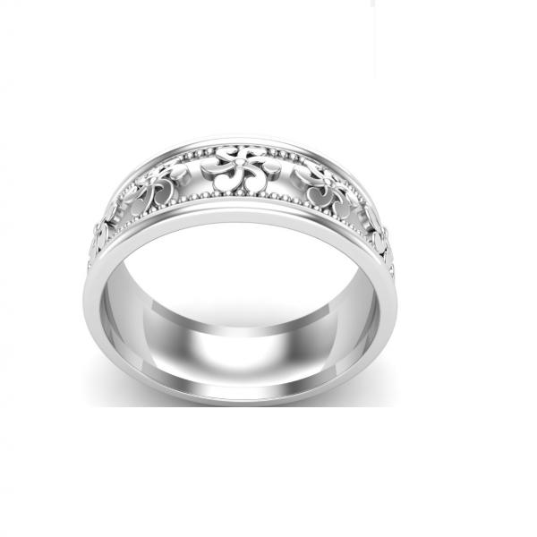 Bague anneau argent Flower